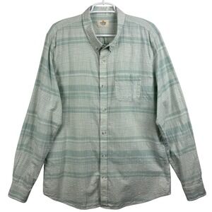 Marine Layer Men's Striped‎ Button Down Shirt Long Sleeve Casual Soft Size Large